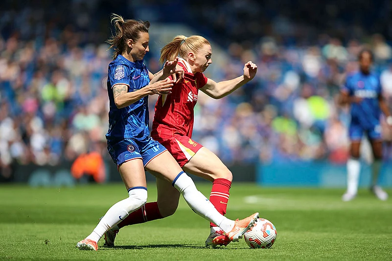 Britain Soccer Womens Super League final Chelsea Vs Liverpool: Nathalie Bjorn