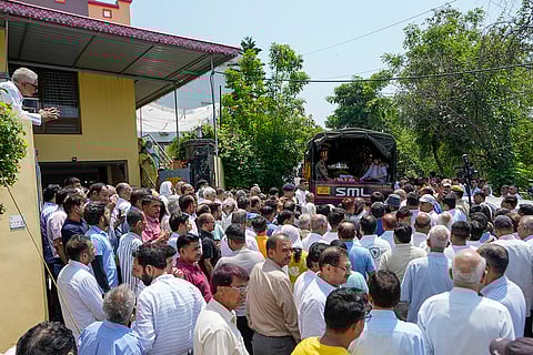 Raj Kumar Thapa's funeral
