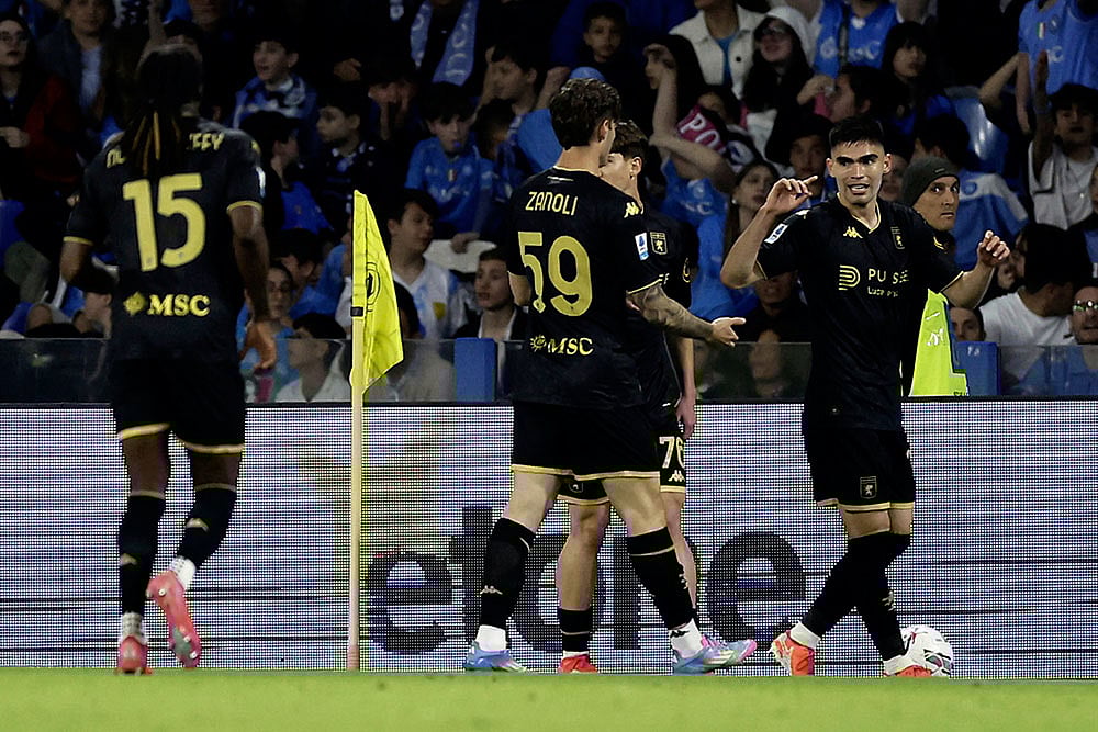 | Photo: Alessandro Garofalo/LaPresse via AP : Serie A 2024-25: Napoli vs Genoa