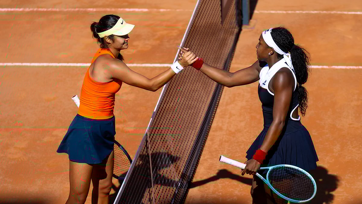 Emma Raducanu bowed out to Coco Gauff in Rome