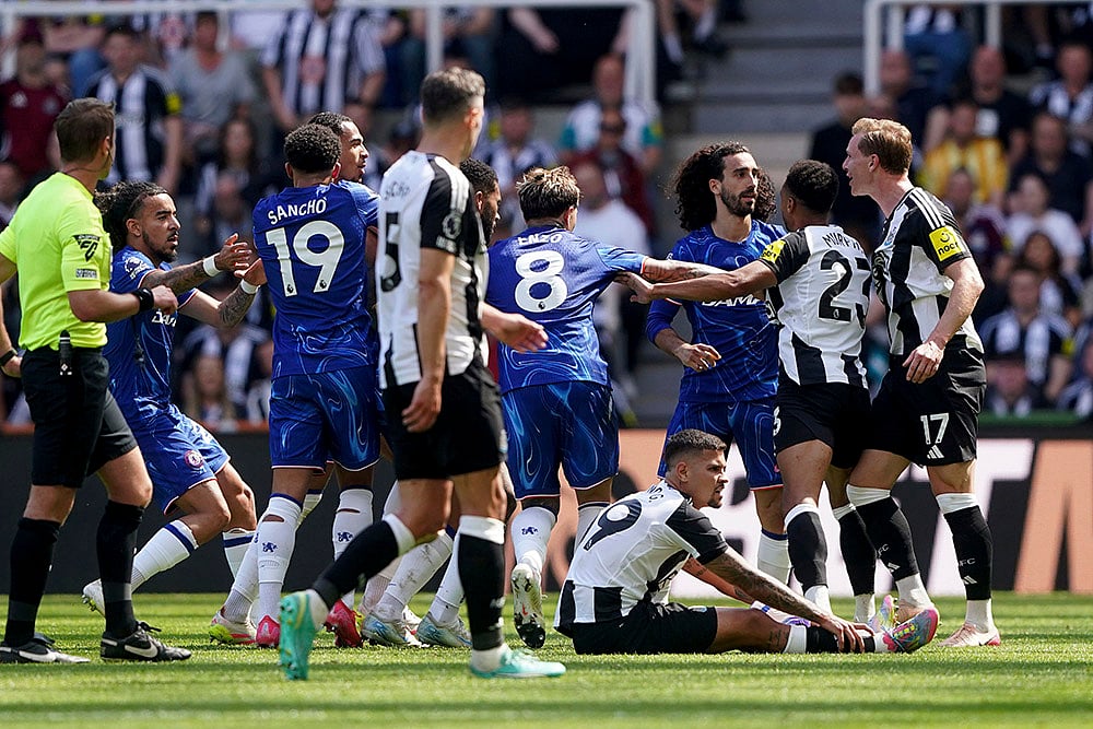 | Photo: Owen Humphreys/PA via AP : EPL 2024-25: Newcastle United Vs Chelsea