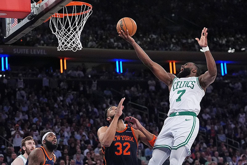 NBA Playoffs Eastern Conference Semifinals New York Knicks vs Boston Celtics: Jaylen Brown