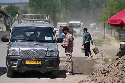 Srinagar-Muzaffarabad highway in Pattan
