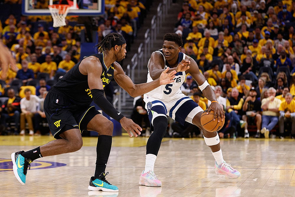 | Photo: Santiago Mejia/San Francisco Chronicle via AP : NBA Playoffs Western Conference Semifinals: Warriors vs Timberwolves 