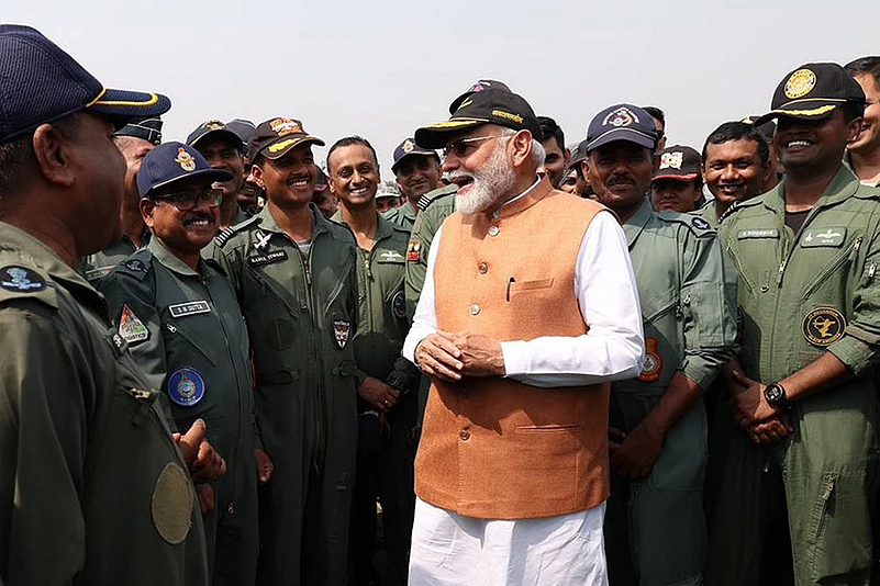 PM Modi at Adampur air base in Punjab