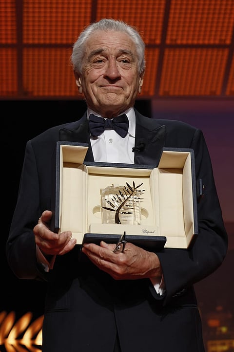 Robert De Niro receives the Palme d'Or at Cannes 2025