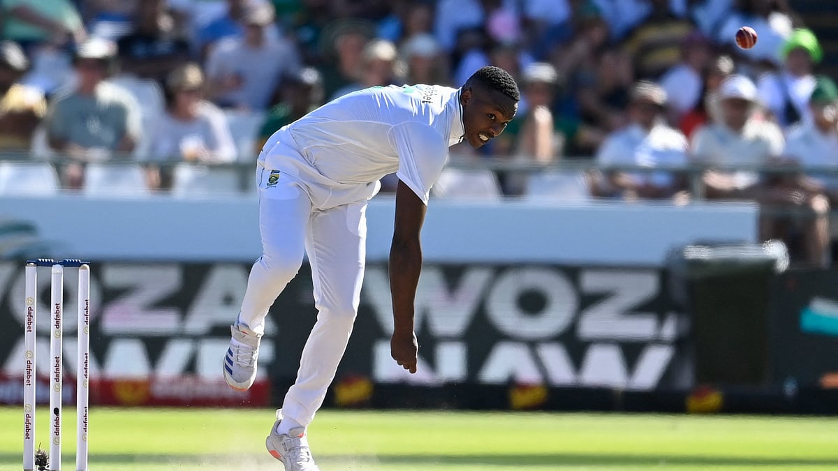 Kagiso Rabada in action