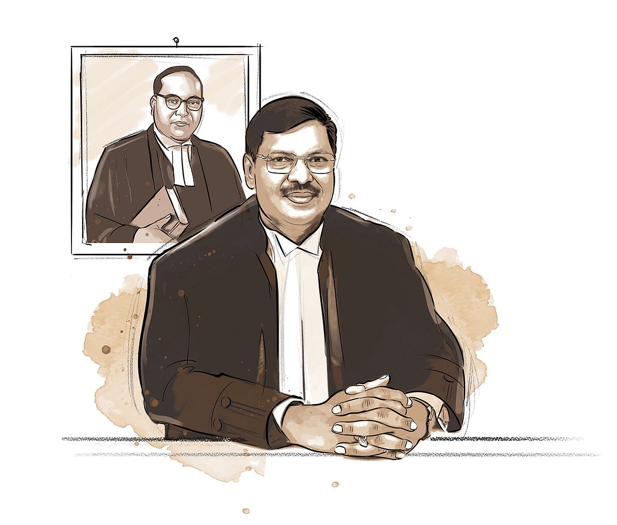 CJI BR Gavai:  Illustration by Saahil -  | X |