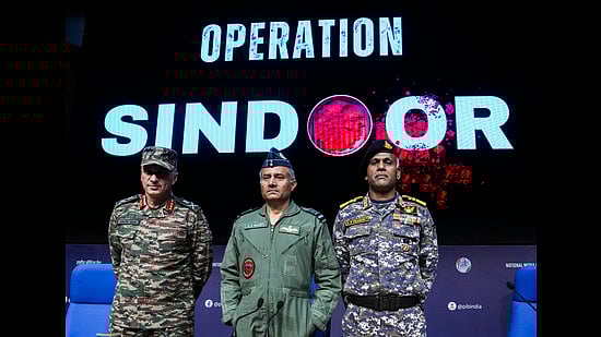 PTI : Top defence officials at Operation Sindoor media briefing