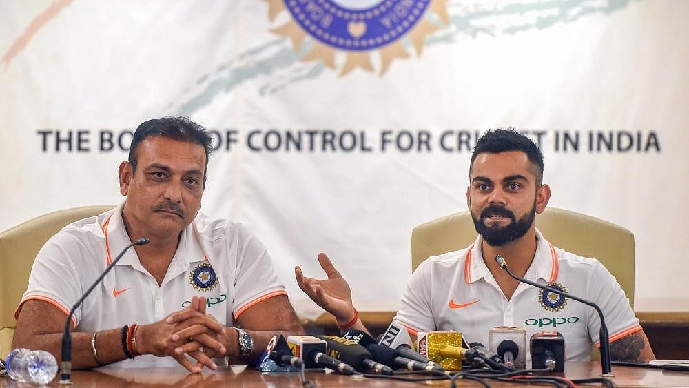 File : Virat Kohli reportedly discussed his future with Ravi Shastri before taking a decision to retire from Test cricket.
