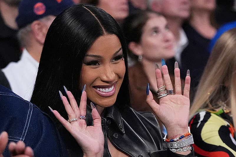 NBA Playoffs Eastern Conference Semifinals New York Knicks vs Boston Celtics: Cardi B
