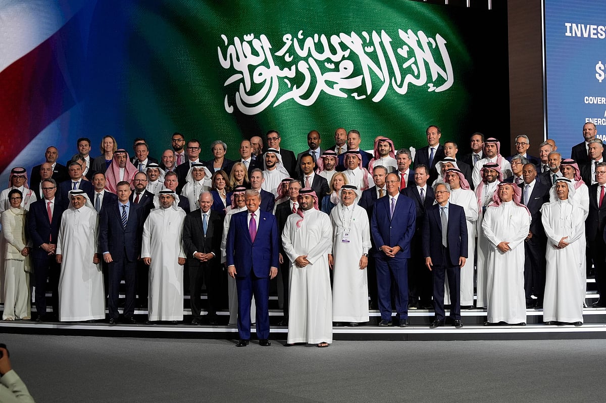 AP Photo/Alex Brandon : President Donald Trump and Saudi Crown Prince Mohammed bin Salman pose for a photo at the Saudi-U.S. Investment Forum at the King Abdulaziz International Conference Center in Riyadh, Saudi Arabia, Tuesday, May 13, 2025. 