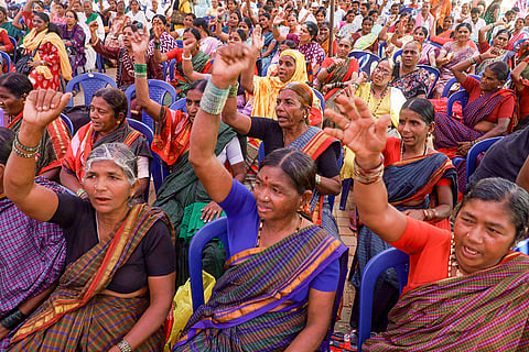 SUCI protest in Bengalurud