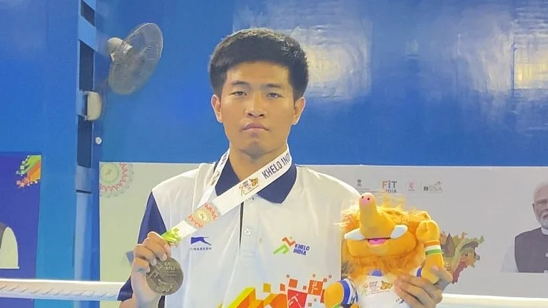 Mizoram boxer Samuel Zadeng. - Photo: Special Arrangement