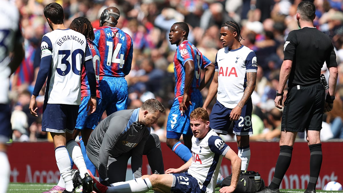 Dejan Kulusevski only lasted 19 minutes versus Crystal Palace