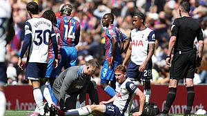 Dejan Kulusevski only lasted 19 minutes versus Crystal Palace