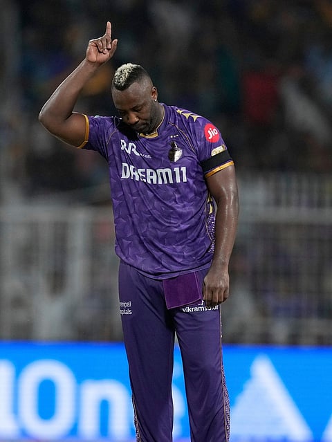 Kolkata Knight Riders' Andre Russell.