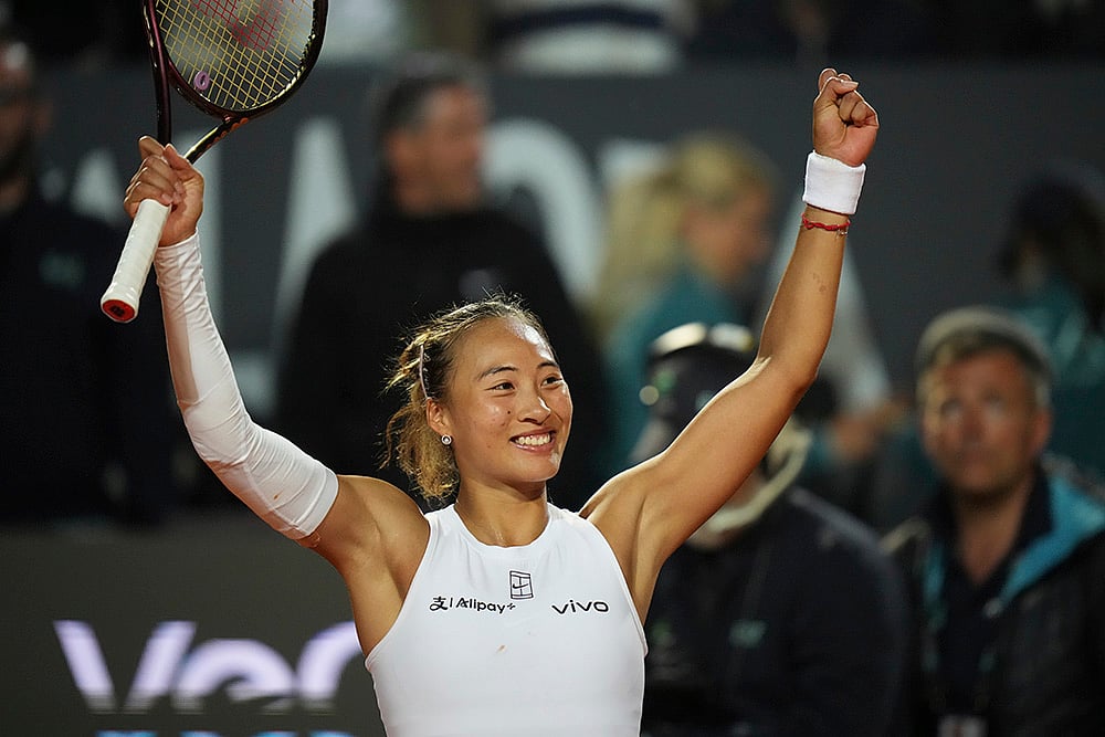 | Photo: AP/Alessandra Tarantino : Italian Open 2025: Zheng Qinwen vs Aryna Sabalenka