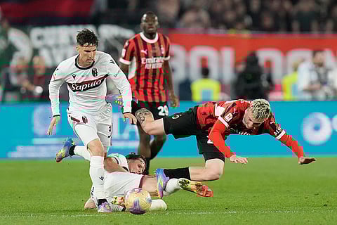Italian Cup Final Soccer Match: AC Milan vs Bologna