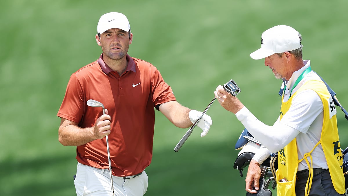 Scottie Scheffler ended day one at the PGA Championship two under par.