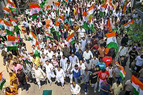 Tiranga Yatra in Dharamshala