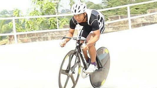 SAI Media : Indian cyclist Esow Alban.