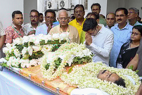 TMC leader Tapas Kumar Saha's last rites