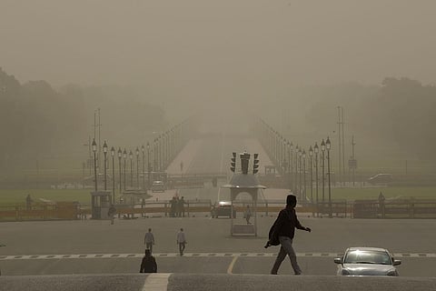 A layer of dust envelops parts of Delhi-NCR