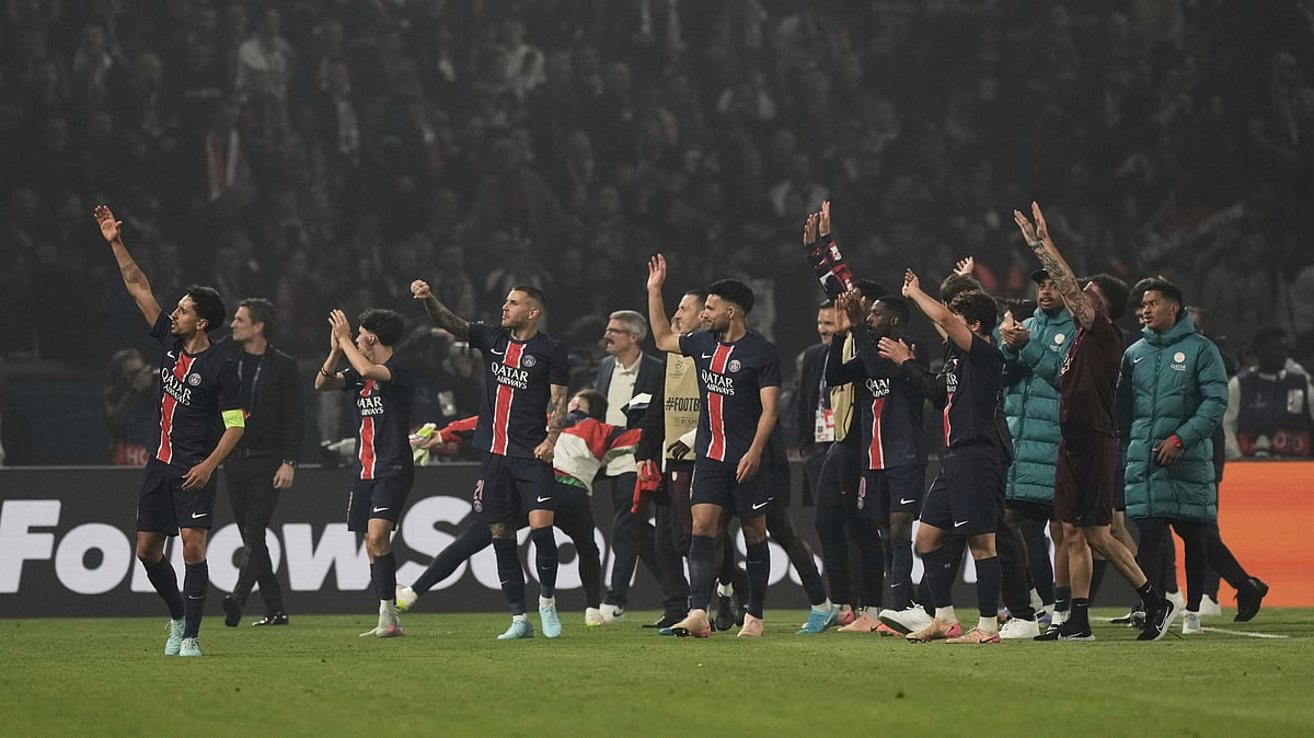 PSG vs Arsenal UEFA Champions League 2024-25 semi-final paris AP photo