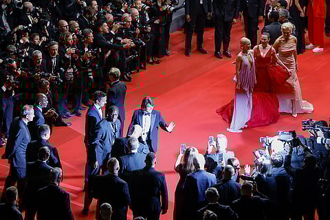 Cannes 2025, Day 2: Tom Cruise, from left, Pom Klementieff, Hayley Atwell, and Hannah Waddingham