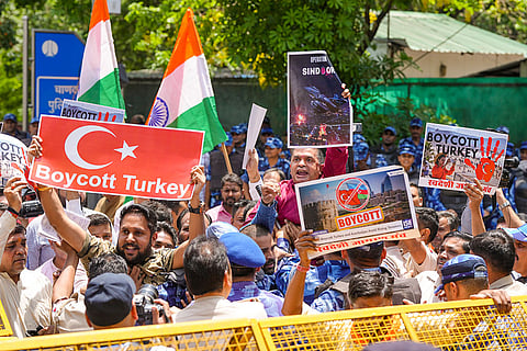 Swadeshi Jagaran Manch's protest in Delhi