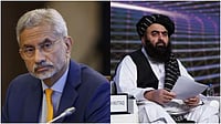 PTI/X : External Affairs Minister (EAM) S Jaishankar (L) and Taliban Foreign Minister Amir Khan Muttaqi (R) 
