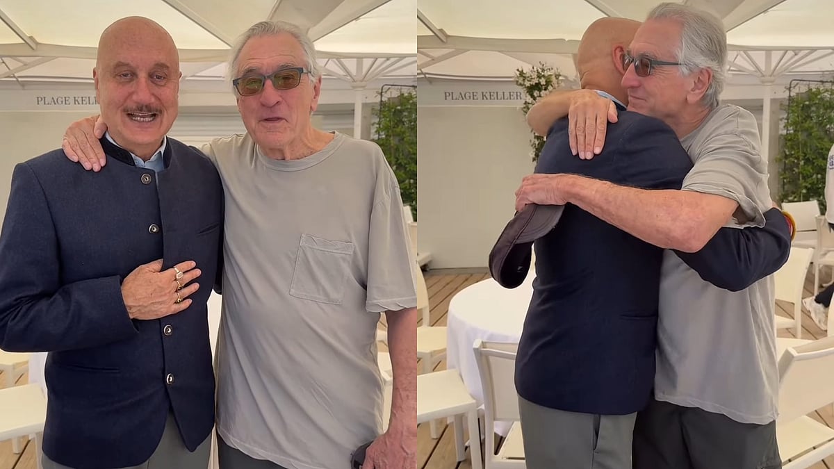 Instagram/Anupam Kher : Anupam Kher and Robert De Niro's reunion at Cannes 2025