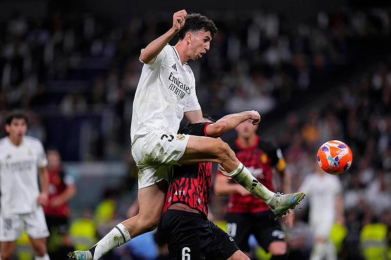 Spanish La Liga soccer Real Madrid and Mallorca: Jacobo Ramon