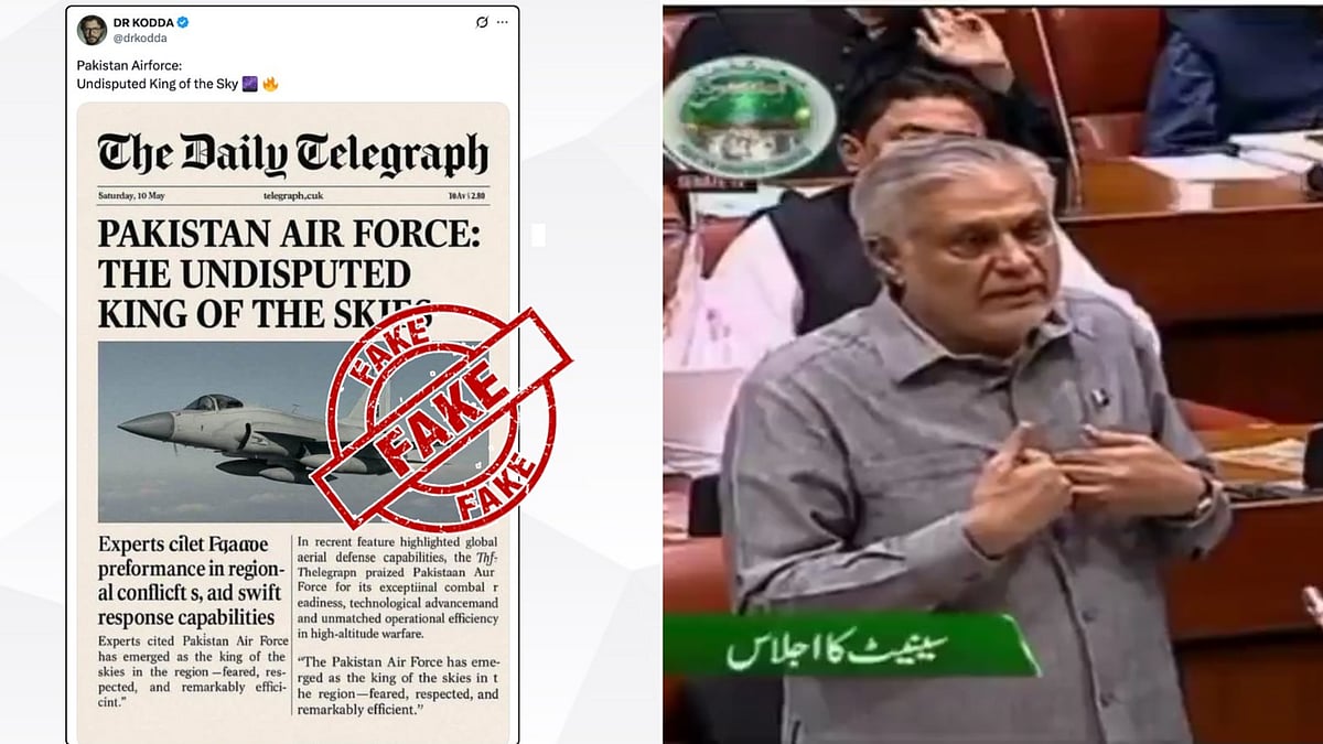 X/@PIBFactCheck : Fact Check: Pak Minister Uses 'Fake' News Report To Praise Country's Air Force In Senate