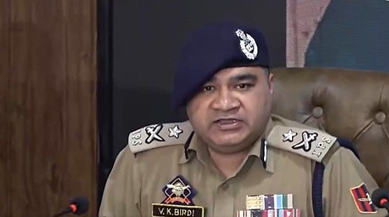 X/PTI :  VK Birdi, Inspector General of Police for Kashmir Zone