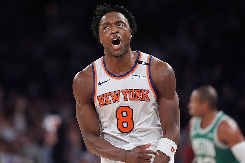 | Photo: AP/Frank Franklin II : NBA: New York Knicks vs Boston Celtics