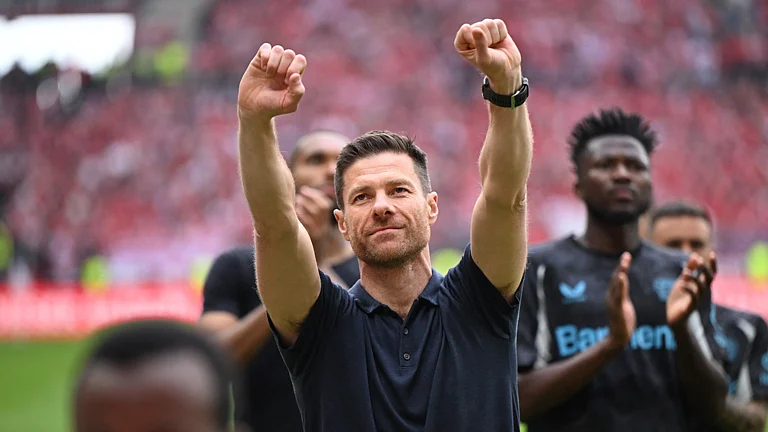 Bayer Leverkusen boss Xabi Alonso. - null