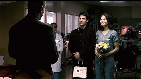 Tom Cruise and Michelle Monaghan in M:I III