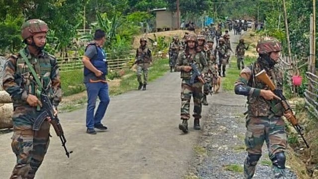 PTI : Security forces in Manipur