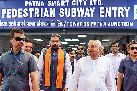 Nitish Kumar inaugurates Patna rly station subway
