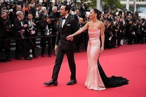 Cannes 2025 Day 5: Elia Bakhaaz and Karen Wazen during Nouvelle Vague premiere