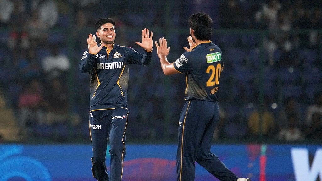 Gujarat Titans captain Shubman Gill and teammate Arshad Khan