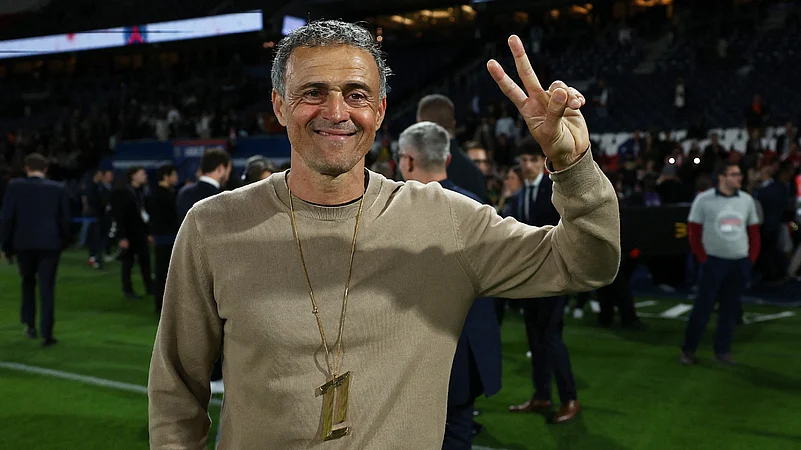 Paris Saint-Germains title-winning coach Luis Enrique