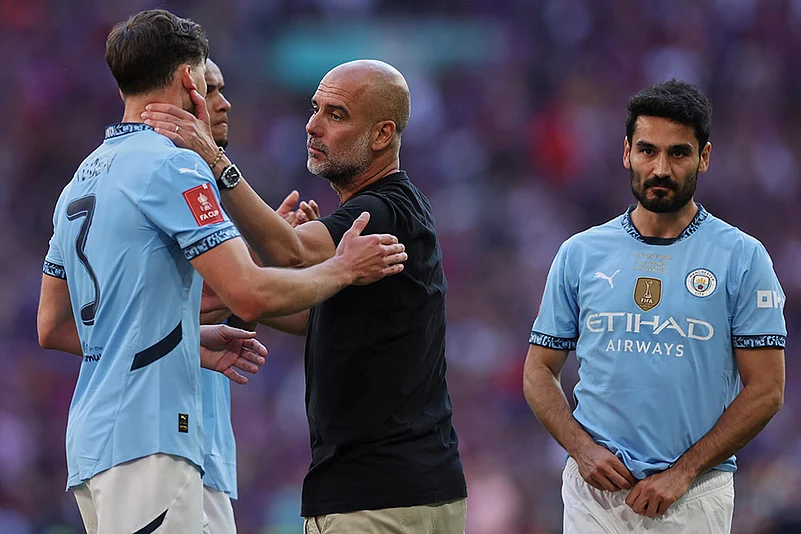 Britain Soccer FA Cup final Crystal Palace Vs Manchester City: Pep Guardiola
