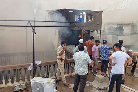 Fire in Hyderabad