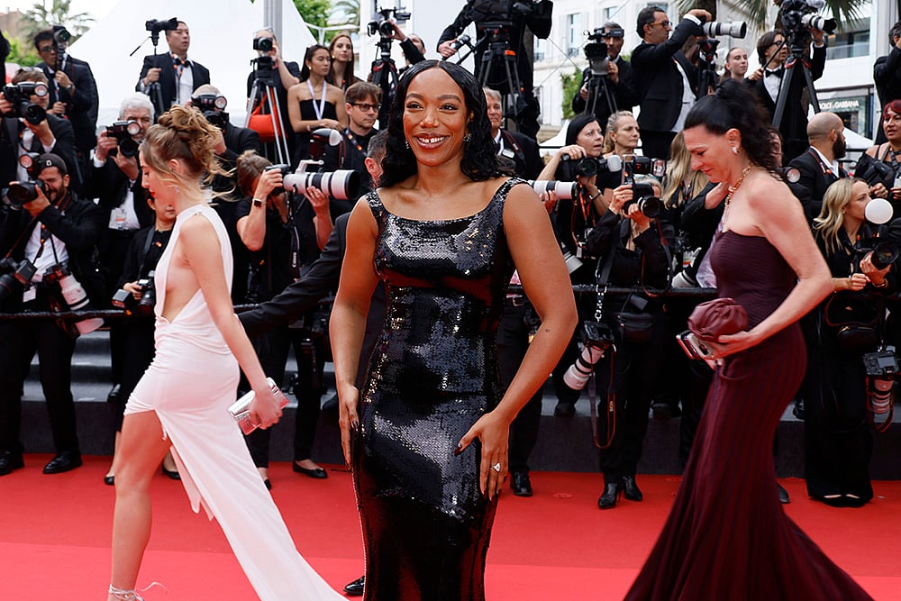 | Photo: Joel C Ryan/Invision/AP : Cannes 2025 Day 5: Naomi Ackie during Nouvelle Vague premiere 