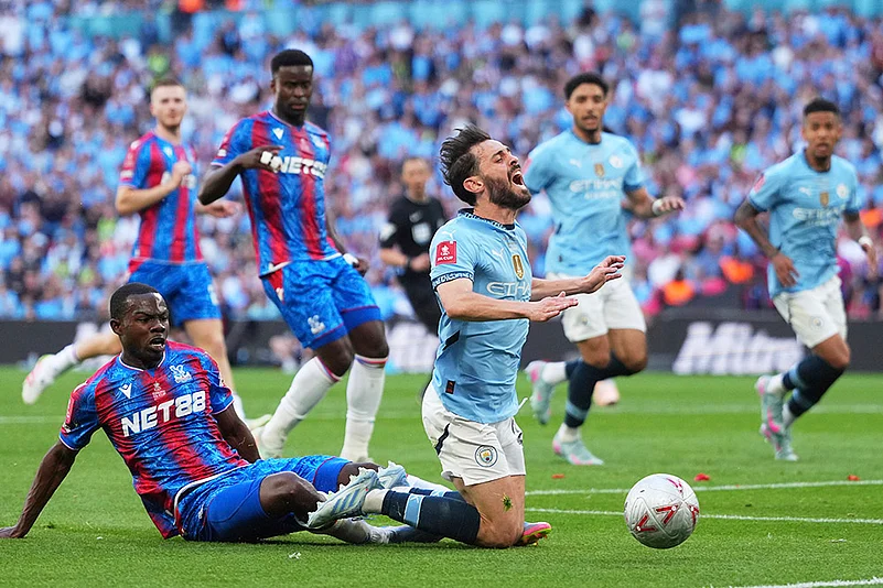Britain Soccer FA Cup final Crystal Palace Vs Manchester City: Tyrick Mitchell