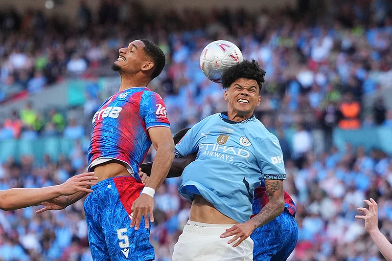 Britain Soccer FA Cup final Crystal Palace Vs Manchester City: Maxence Lacroix