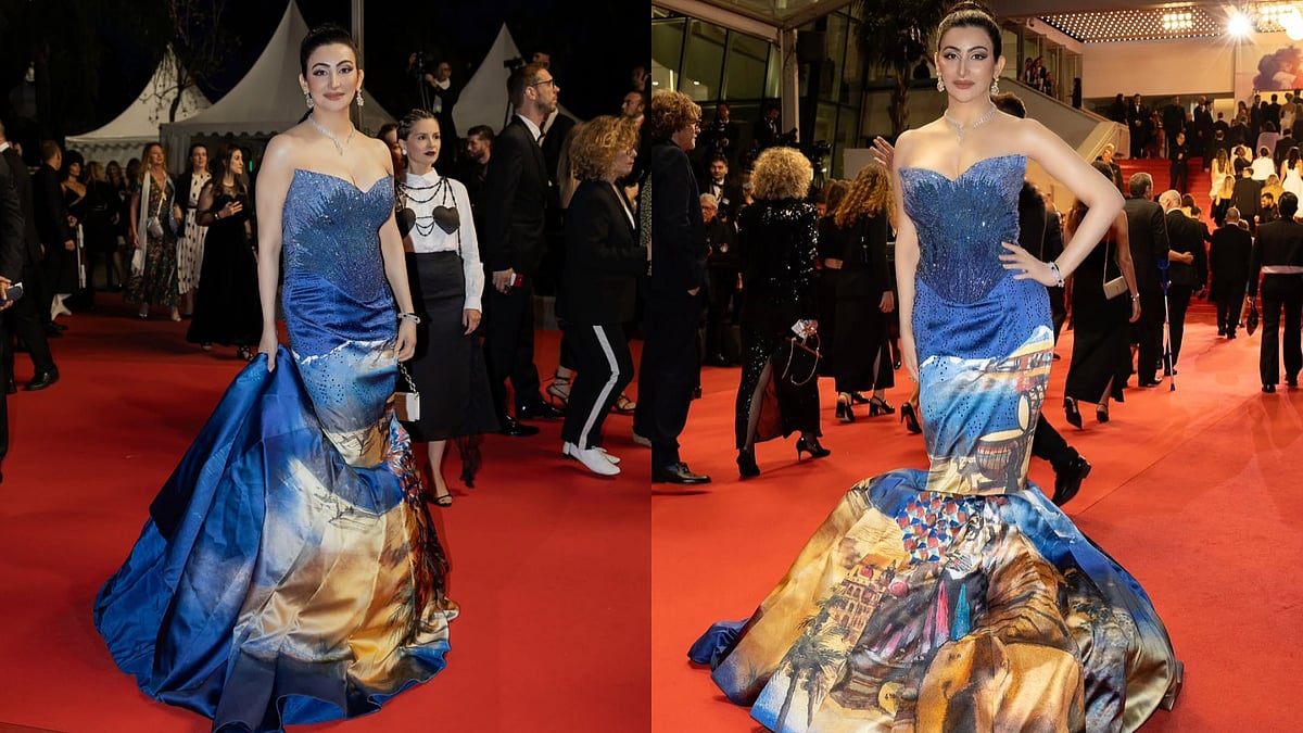 Instagram/Shalini Passi : Shalini Passi makes red carpet debut at Cannes 2025 in Manish Malhotra's outfit